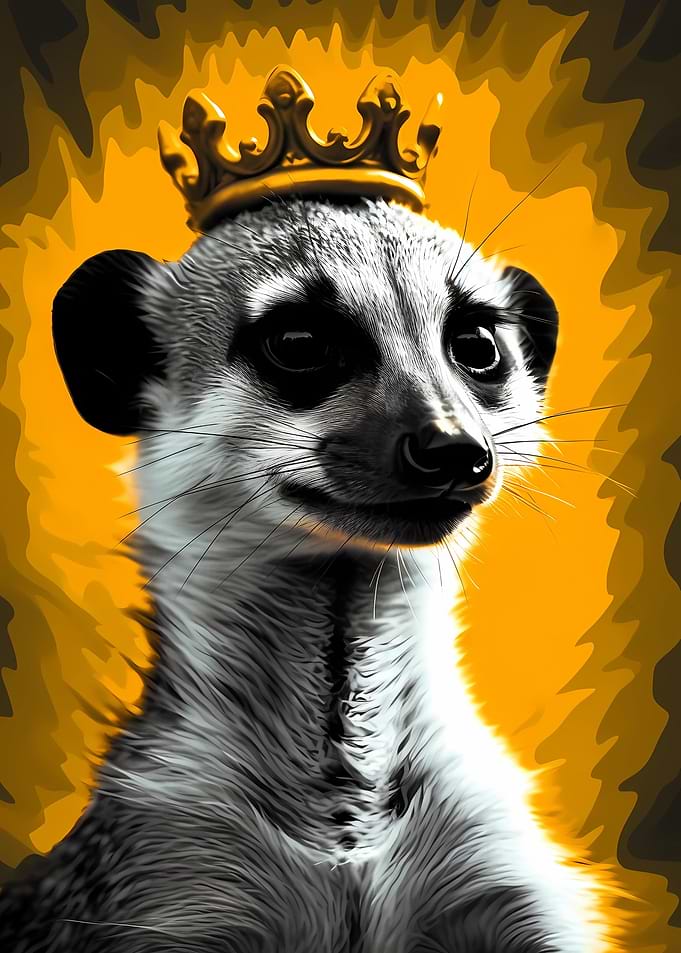 Meerkat With Crown