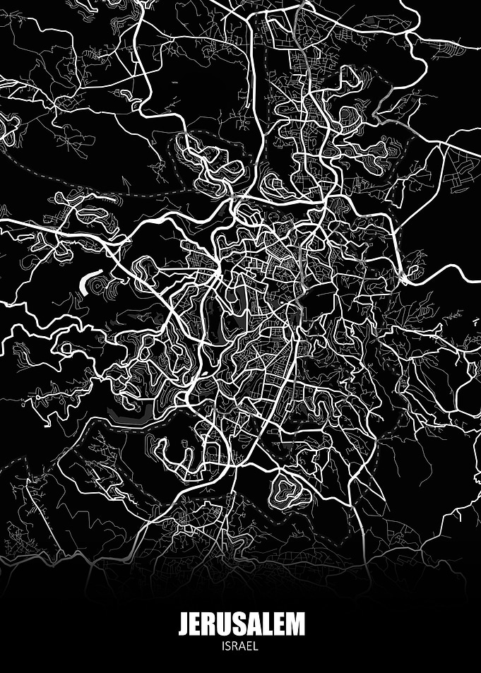 Jerusalem Israel Map