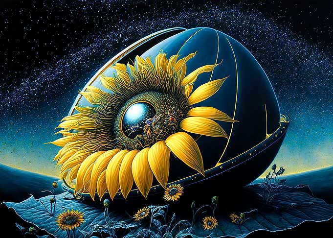 Universe sunflower