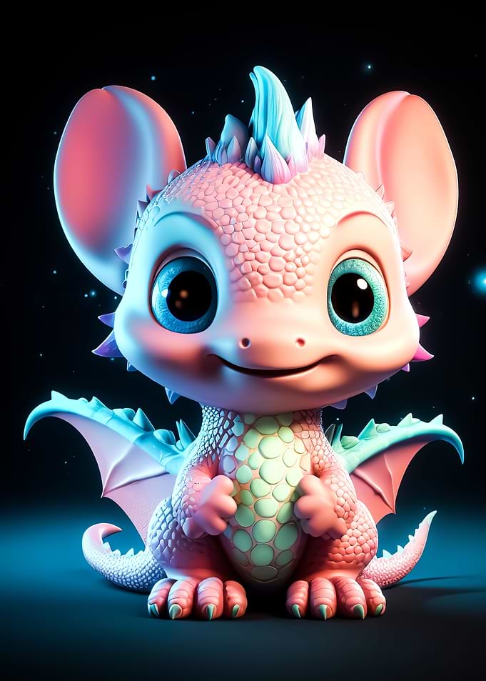 adorable baby dragon