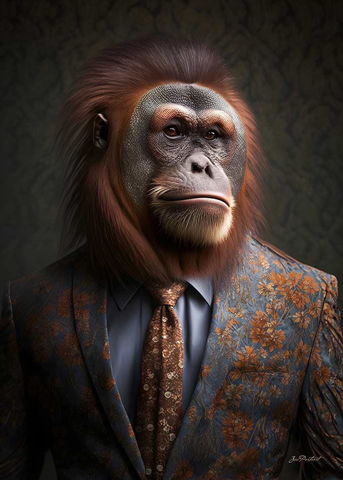 Orangutan Portrait