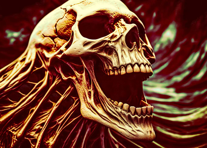 Cosmic Remnants Skull One