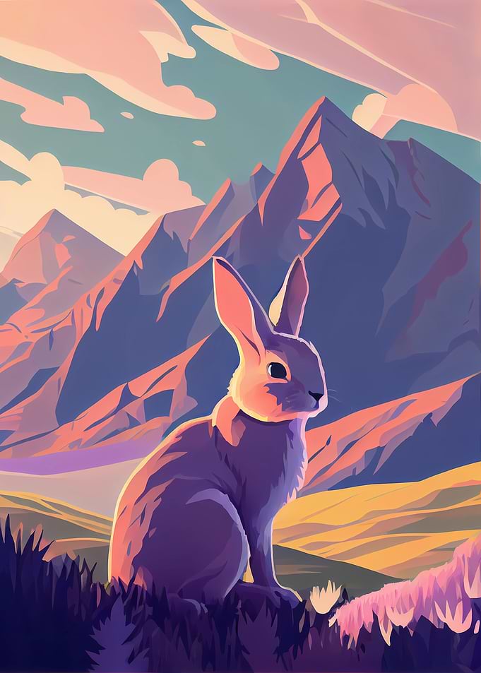 Rabbit In Nature