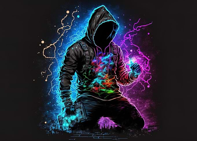 Lone figure in a hoodie