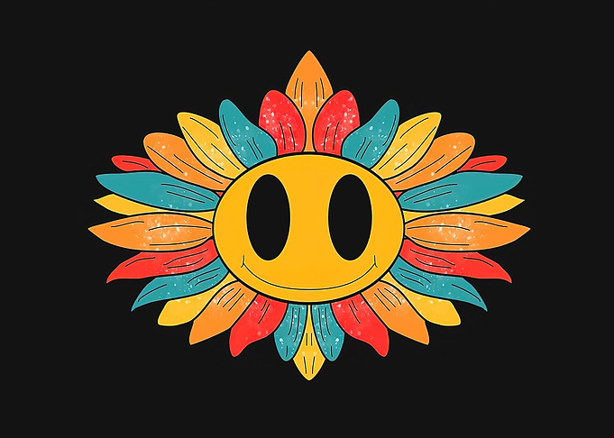 smile floral daisy