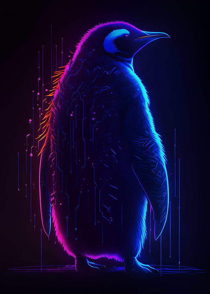 Cyberpunk Penguin