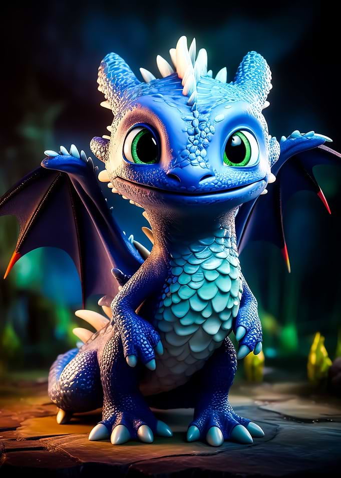 adorable baby dragon