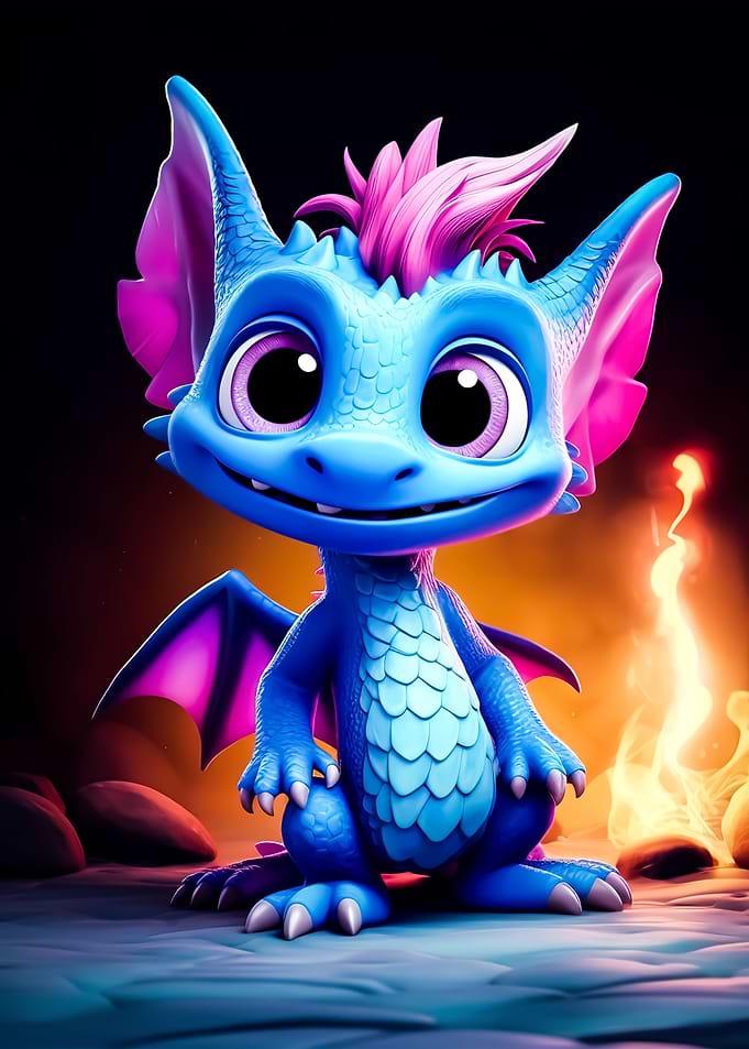 adorable baby dragon