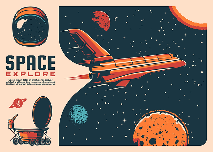 vintage retro space