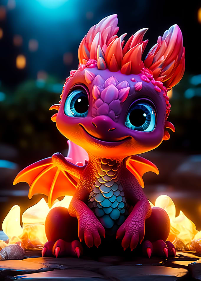 adorable baby dragon
