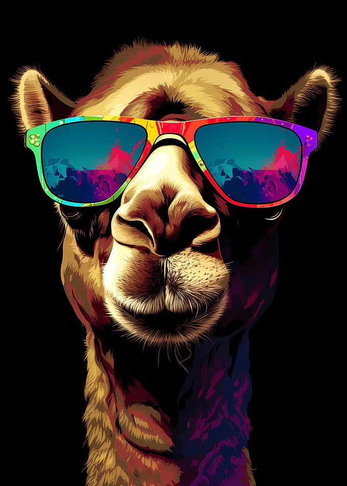 Camel With Sunglasses