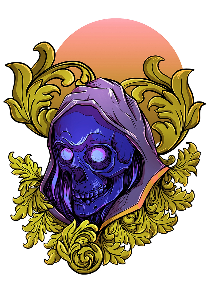 Hooded Enigma Skull