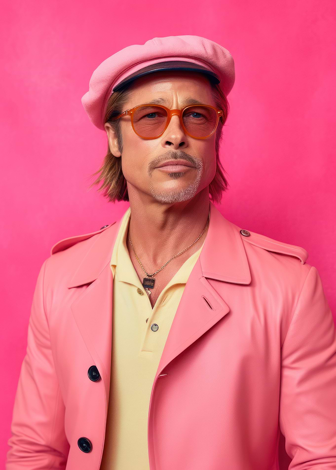 Brad Pitt Fashion Art