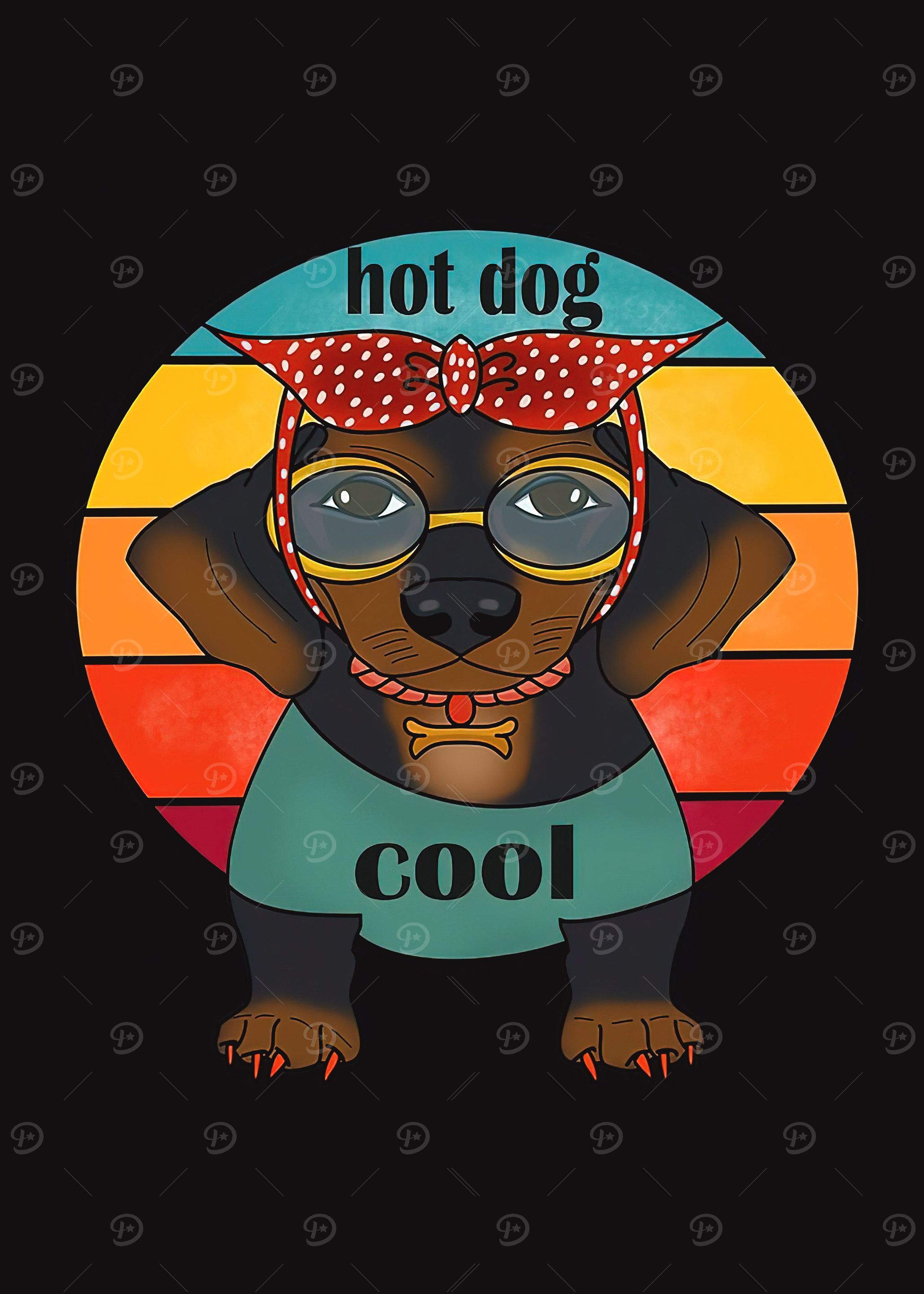 Dapple Dachshund dog cool