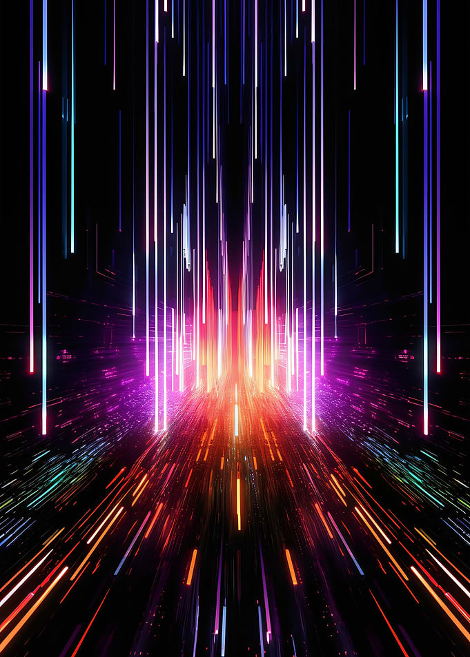 Abstract Neon Color