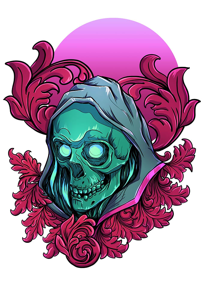 Hooded Enigma Skull