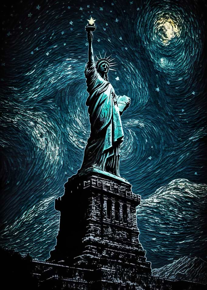 Statue of Liberty painting