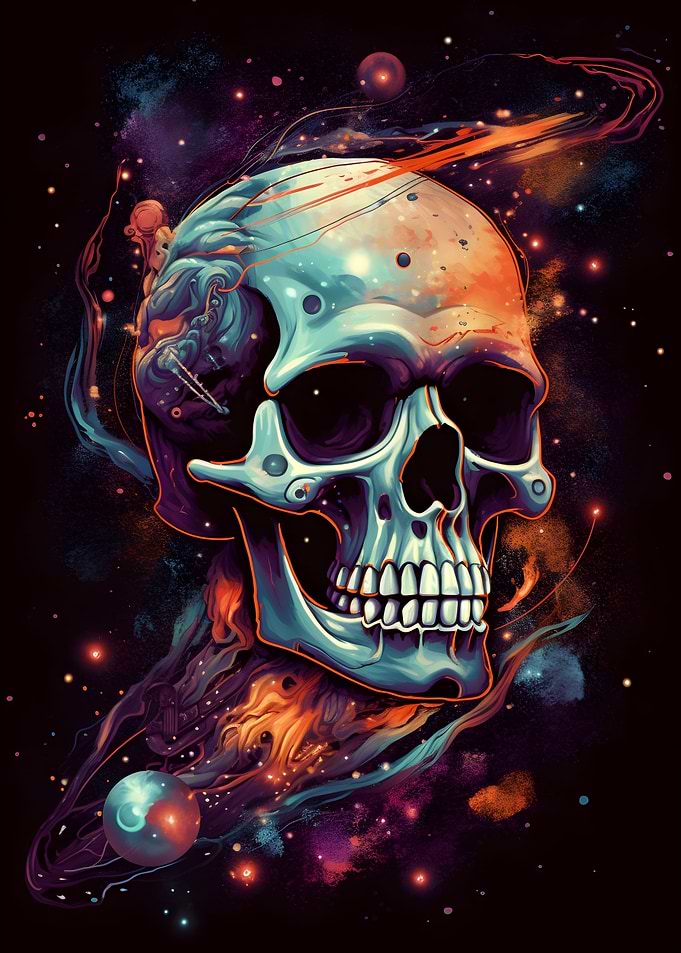 Skull In Space