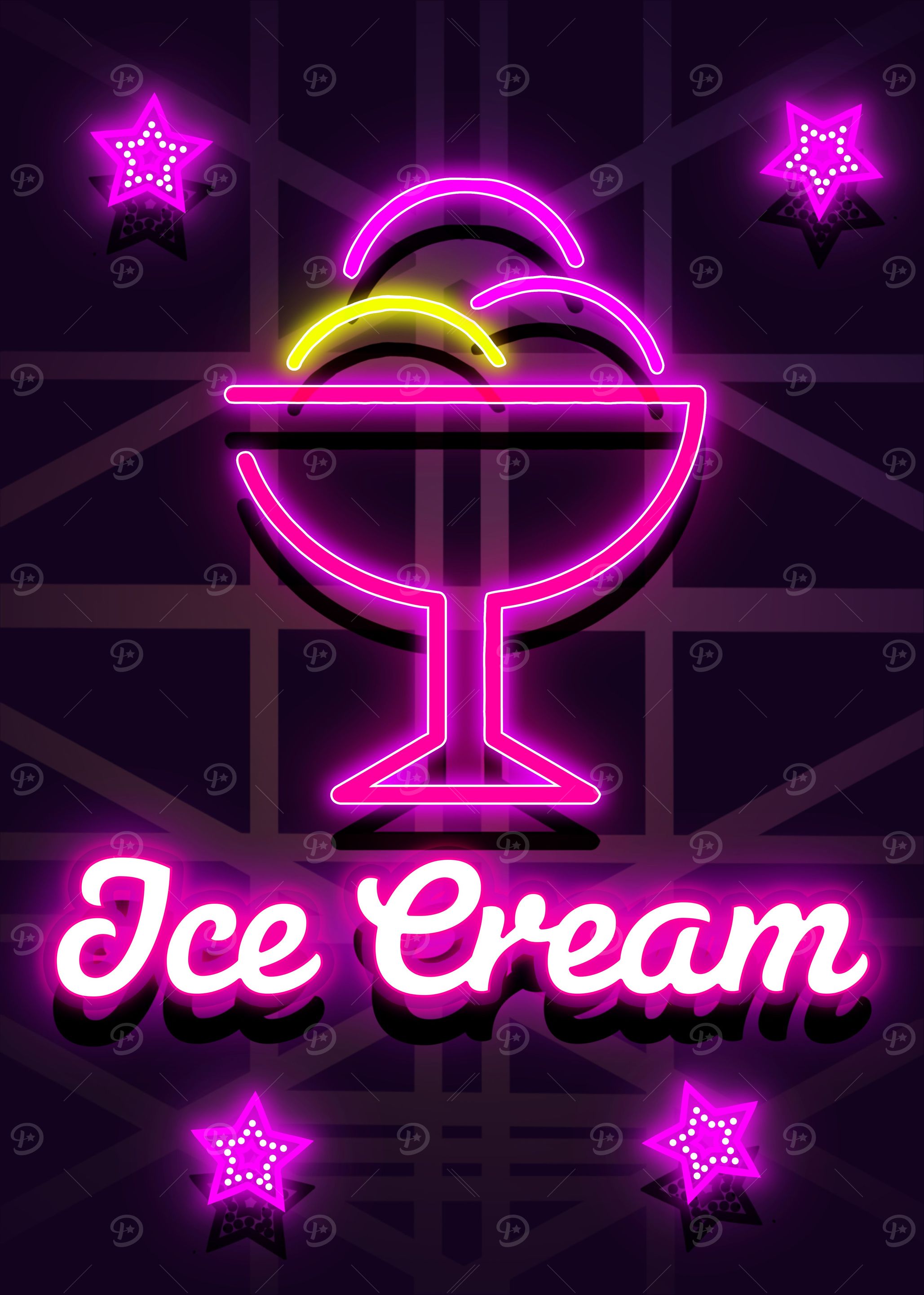 Ice Cream Neon