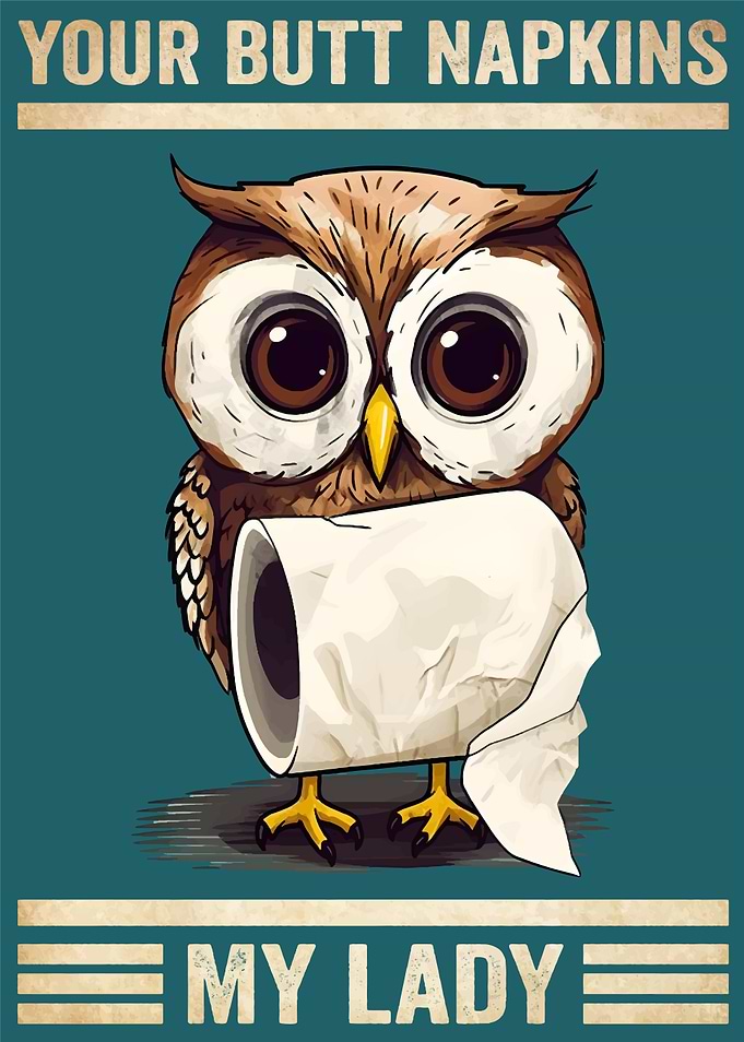 Owls Your Butt Napkins