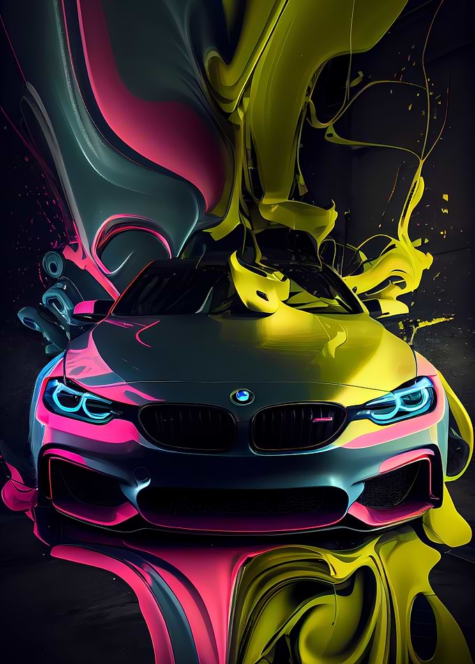 BMW M4 Neon Liquid