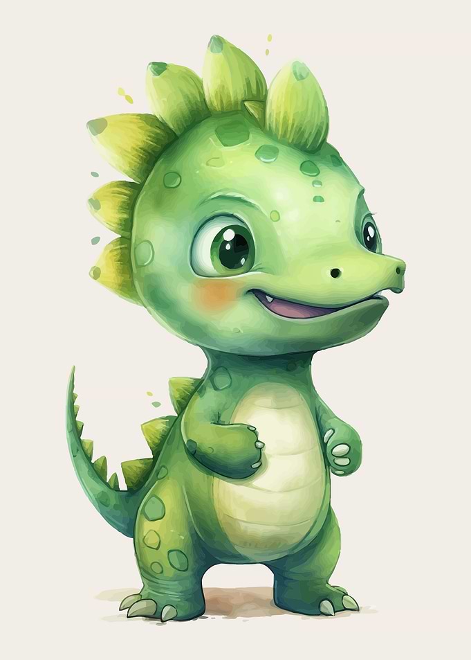 Dragon in 3d style