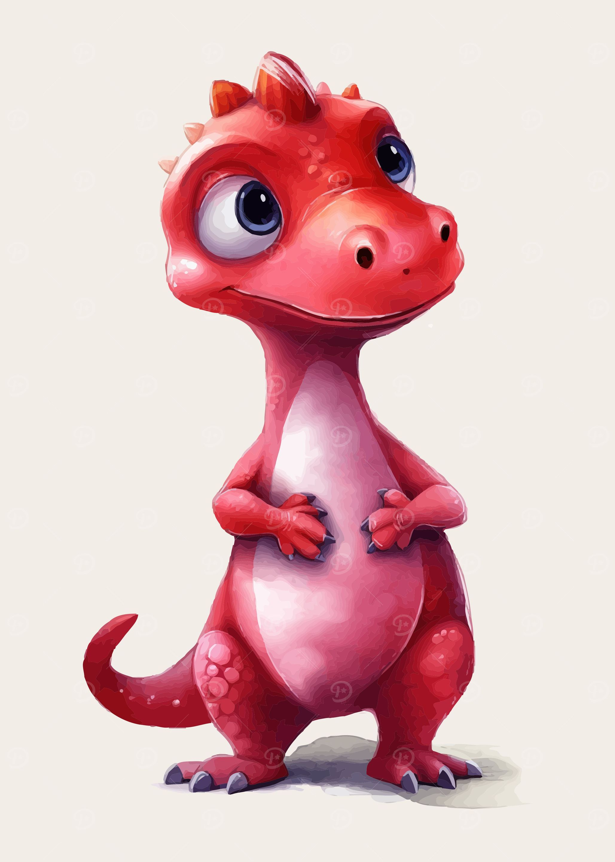 Dragon in 3d style