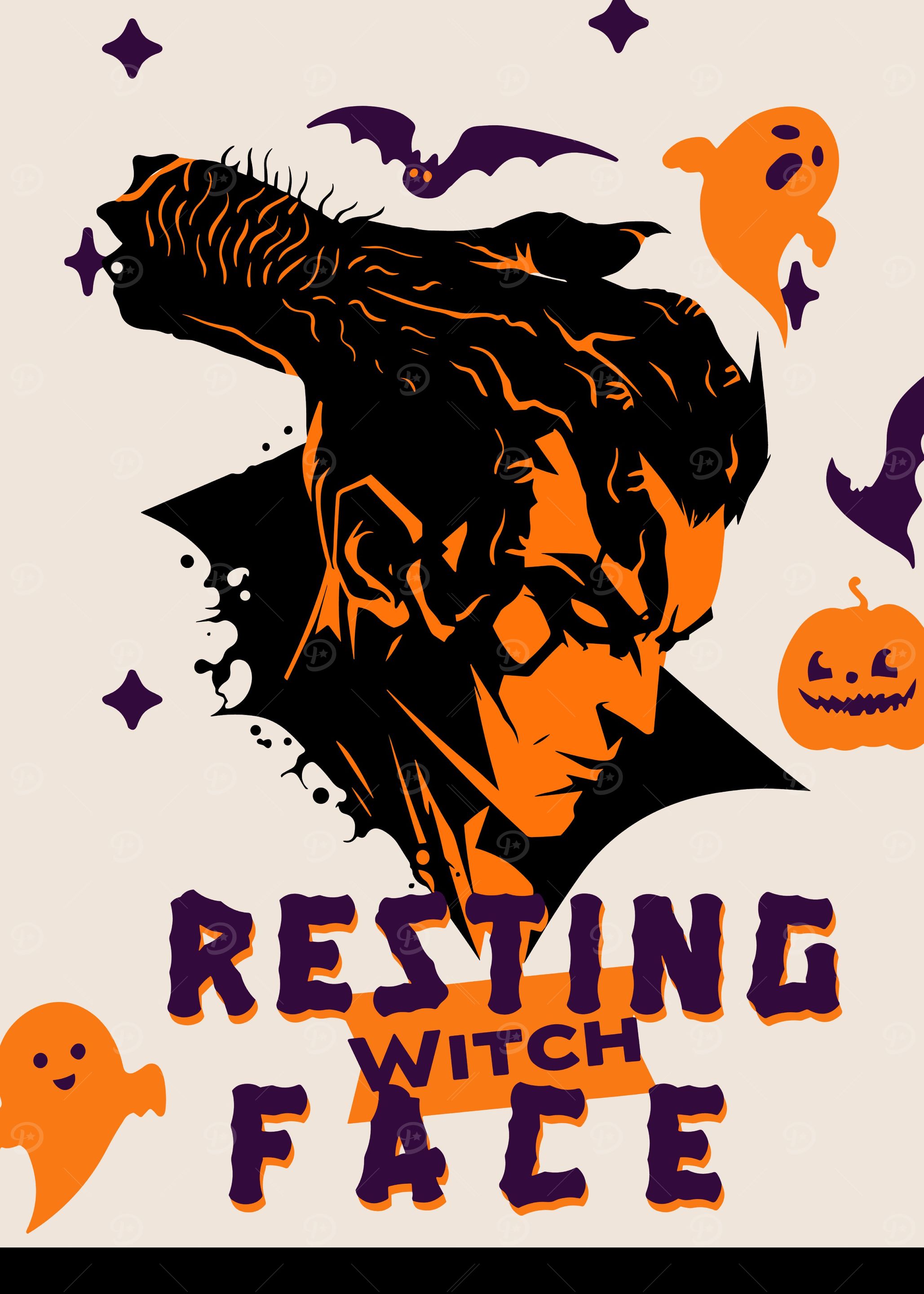 Resting Witch Face Poster