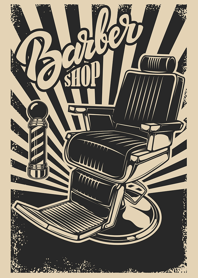Barber chair and tools