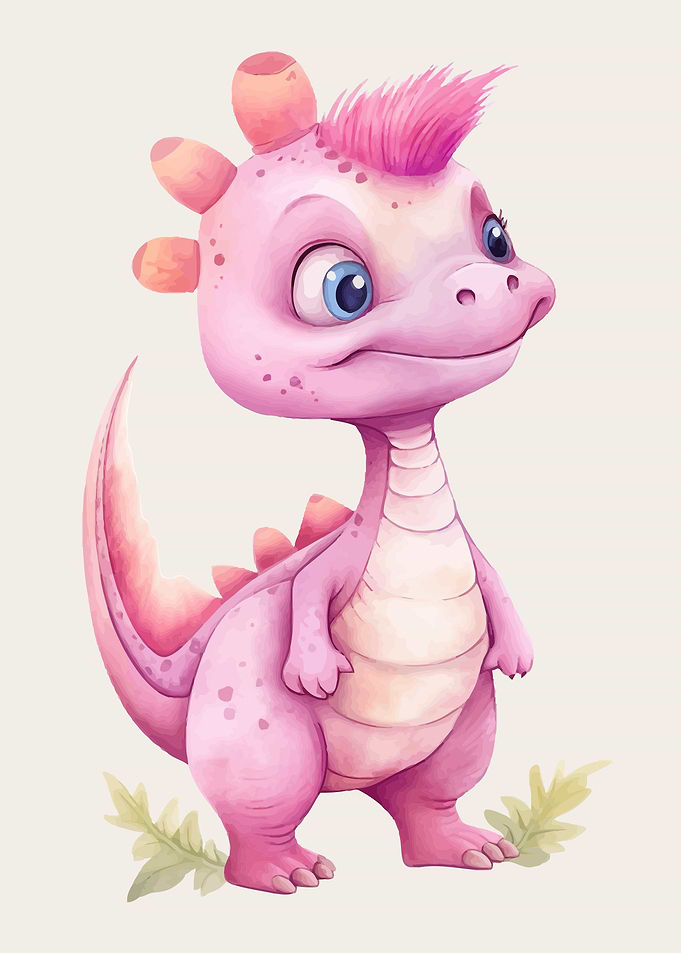 Dragon in 3d style