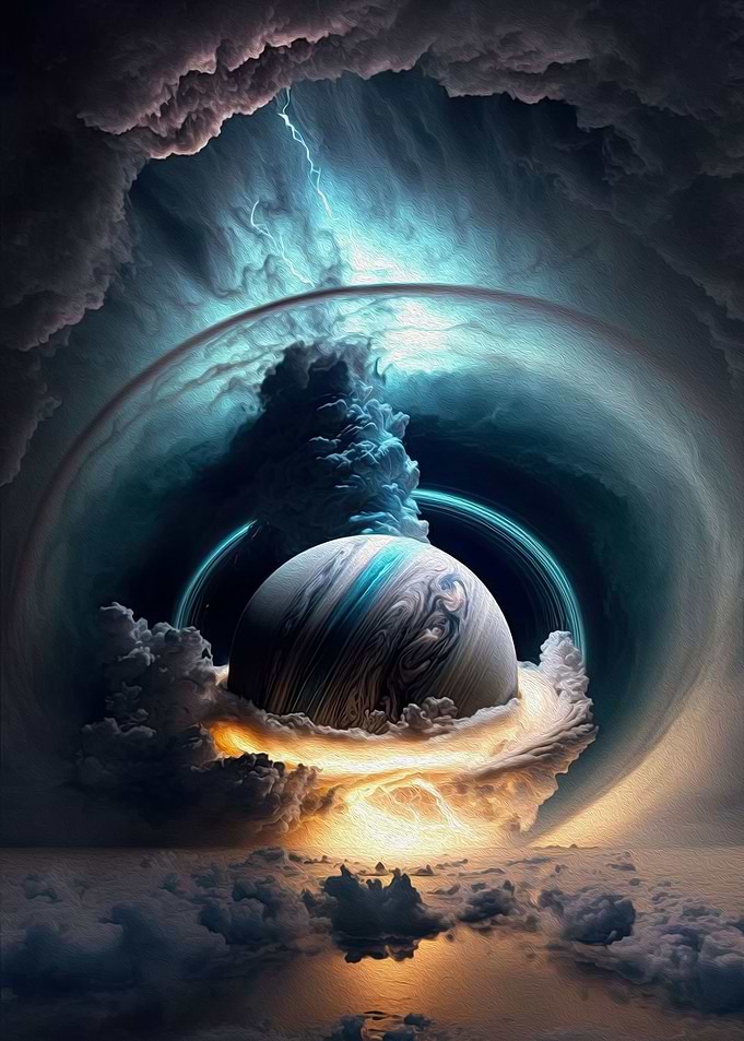 Space Planets Scifi Design