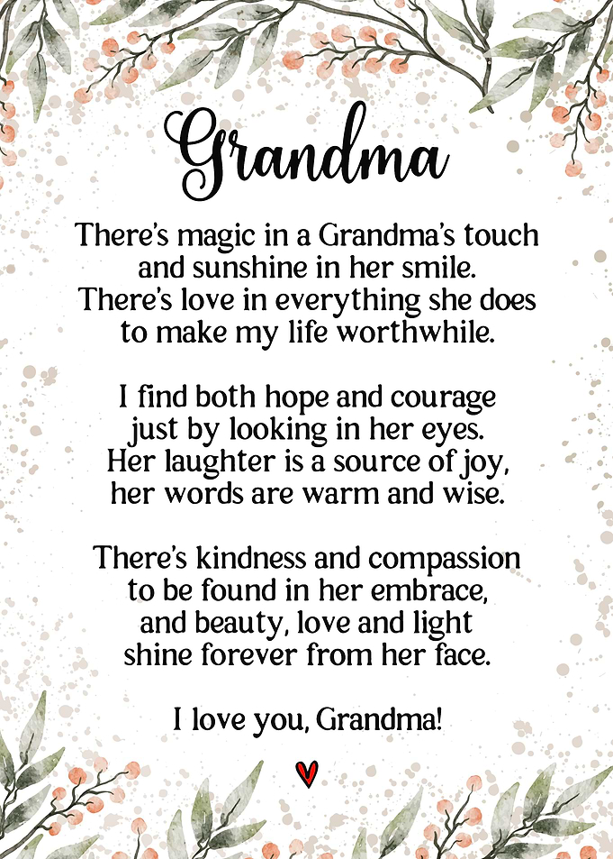 Gift For Grandma