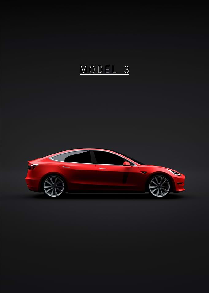 Tesla Model 3 2018 Red