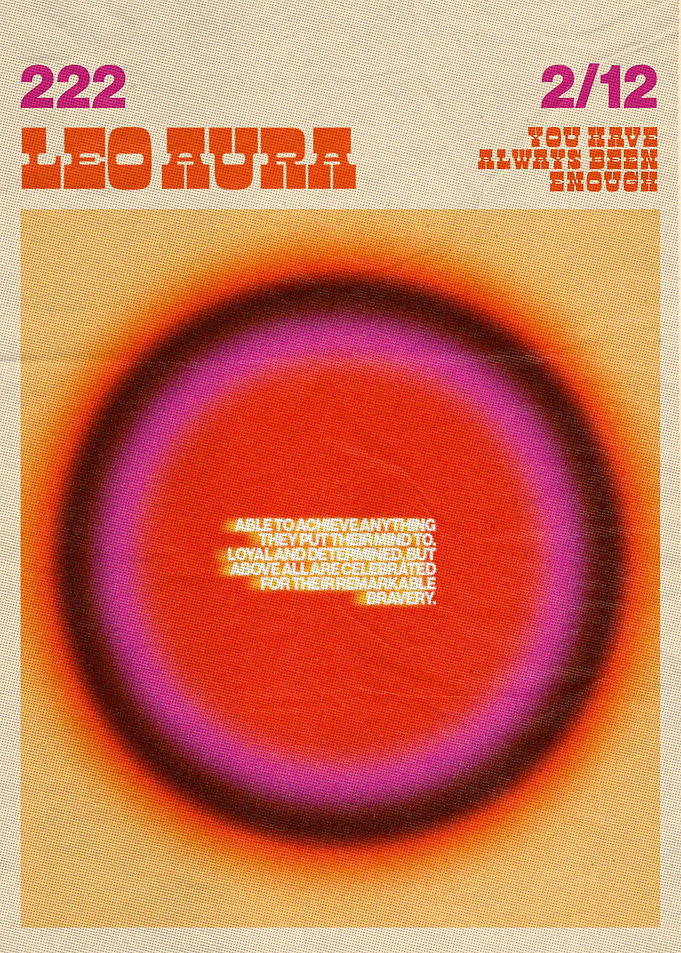 Leo zodiac aura