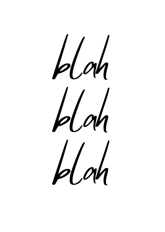 Blah Blah Blah
