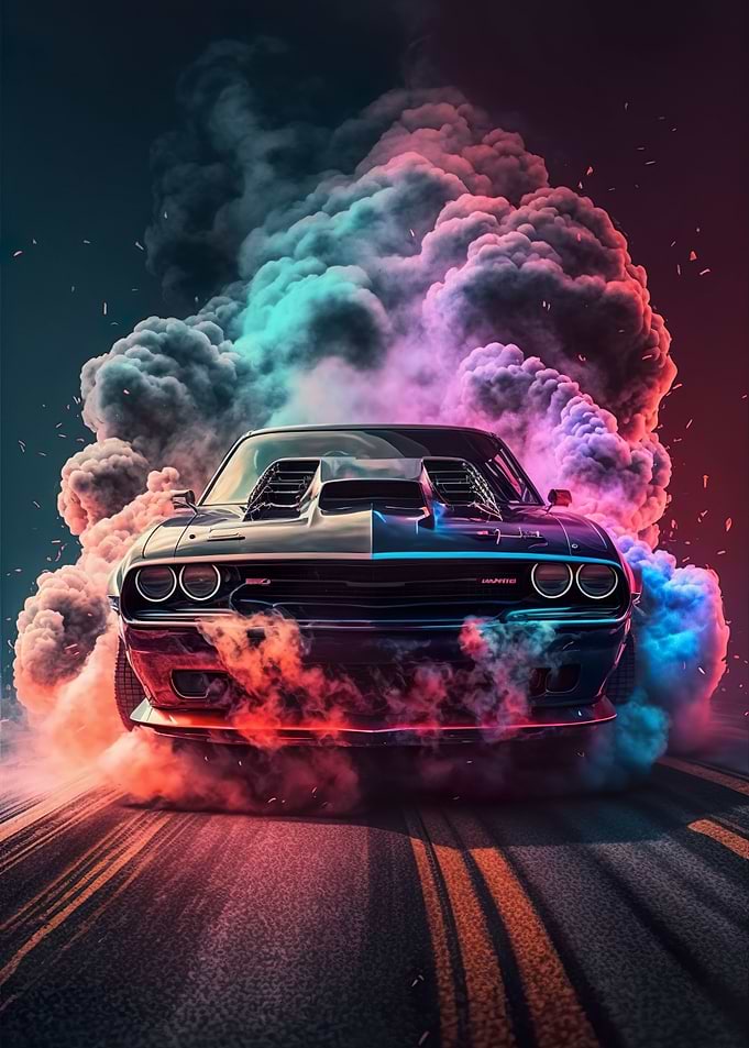 Trending Retro Muscle Car