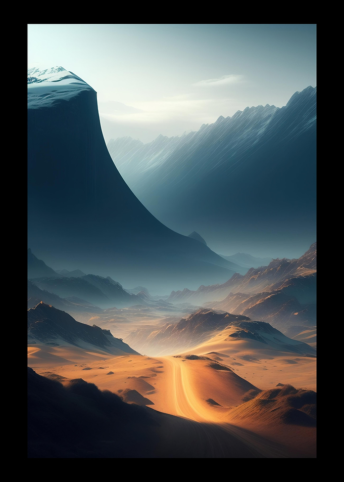 Mountain And Sand Highway