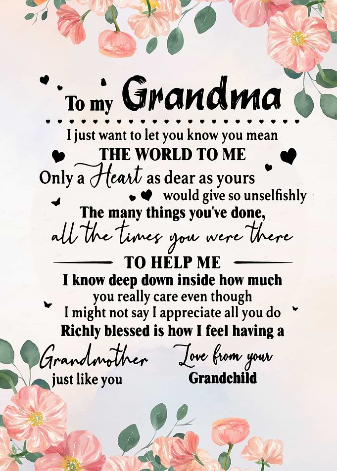 To My Grandma