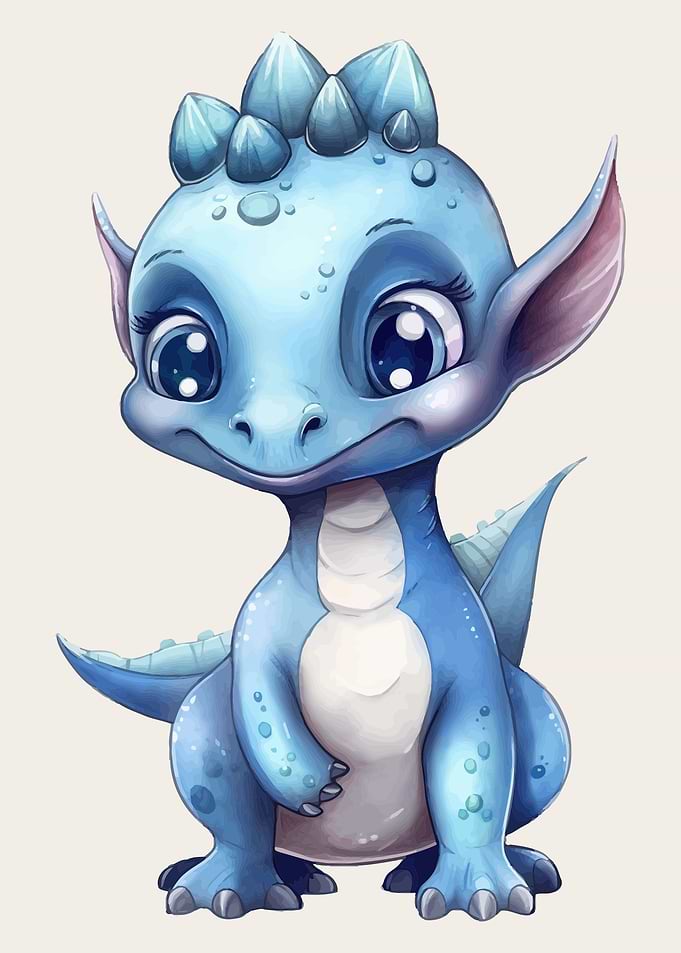 Dragon in 3d style