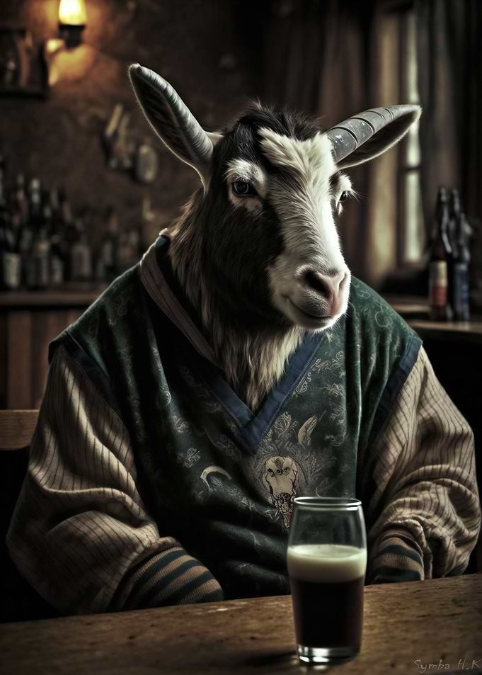 The Coffee Drinking Goat