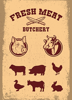 Fresh meat Pork Beef