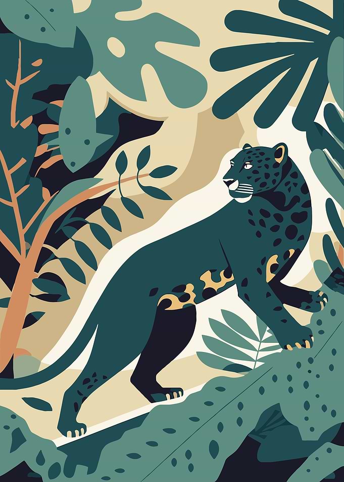 Leopards and tropical