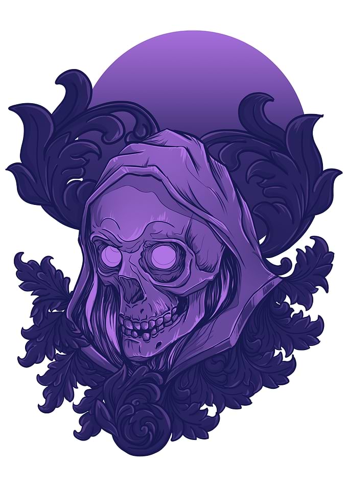 Hooded Enigma Skull