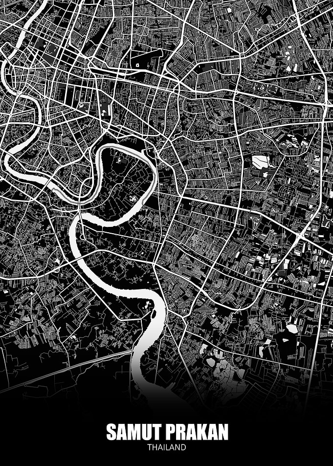 Samut Prakan Thailand Map