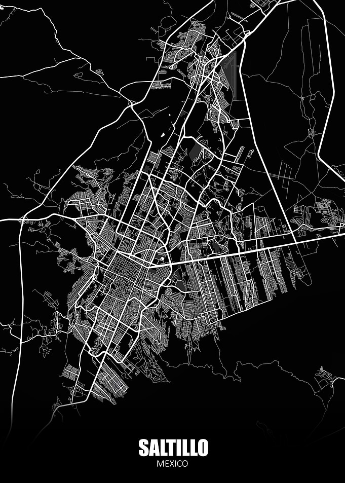 Saltillo Mexico Map
