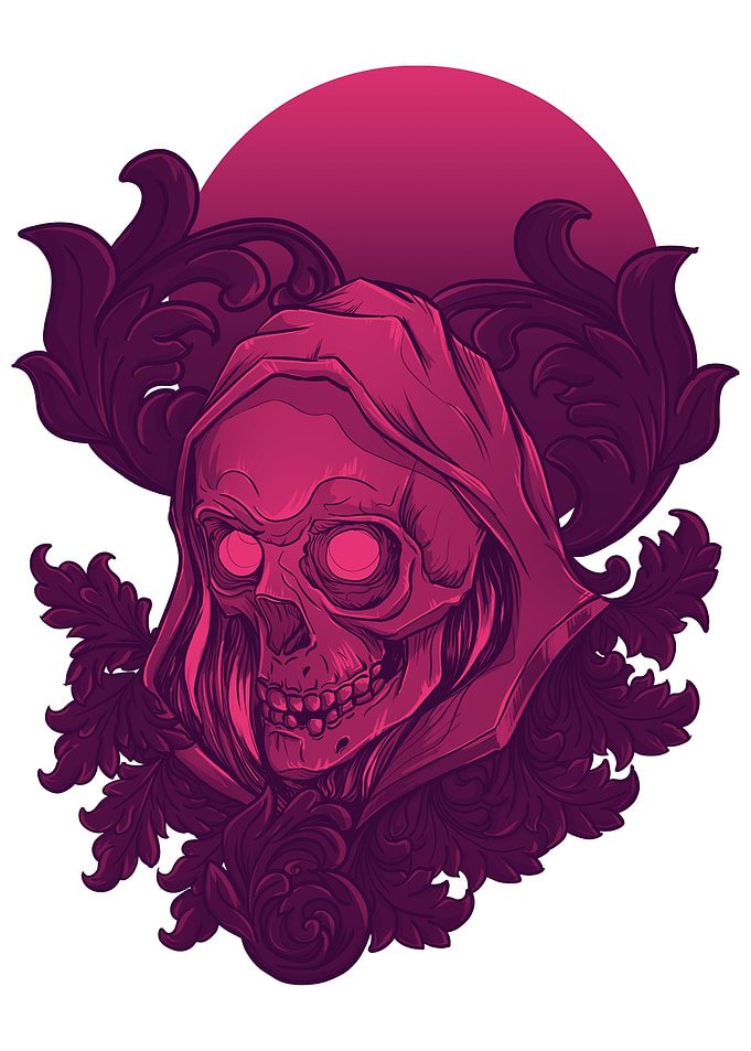 Hooded Enigma Skull