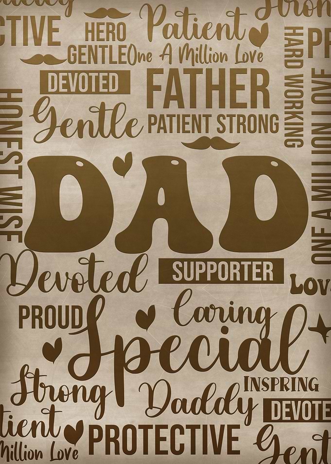 Dad Typography