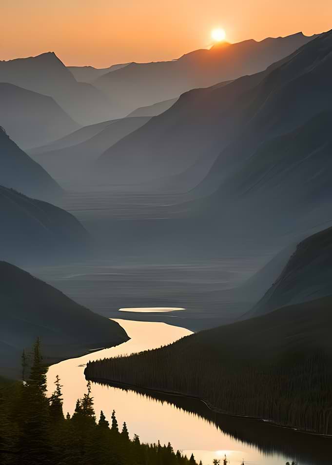 Mountains and Valley