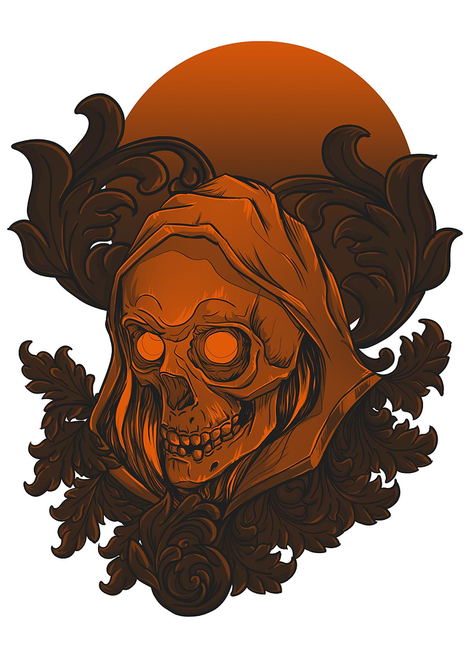 Hooded Enigma Skull