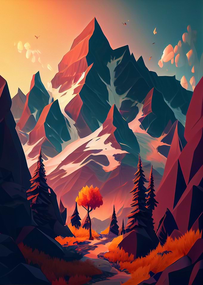 Minimalist Nature Painting